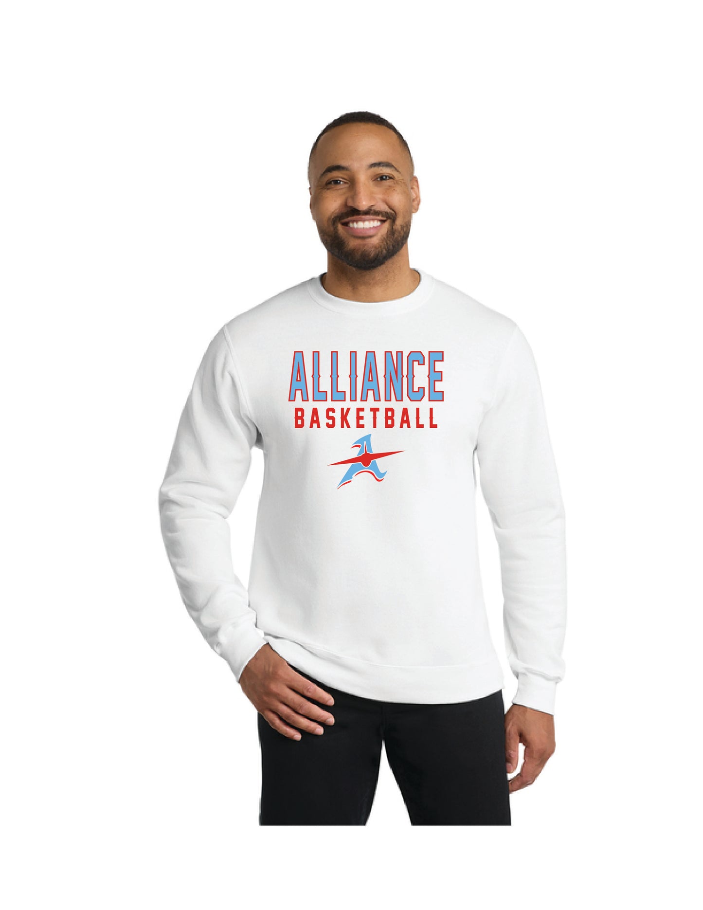 ALLIANCE AVIATORS Basketball PC78 Port & Company® Core Fleece Crewneck Sweatshirt 14