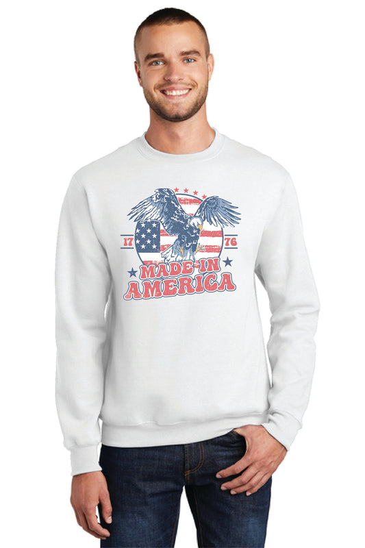 MADE IN AMERICA Port & Company® Core Fleece Crewneck Sweatshirt 18