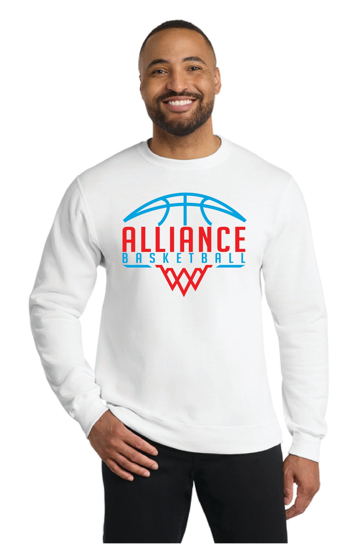 ALLIANCE AVIATORS Basketball PC78 Port & Company® Core Fleece Crewneck Sweatshirt 7