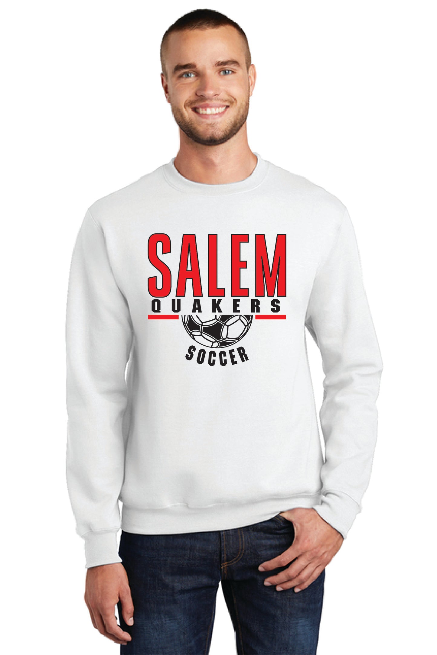 SALEM QUAKERS SOCCER Port & Company® Core Fleece Crewneck Sweatshirt 3