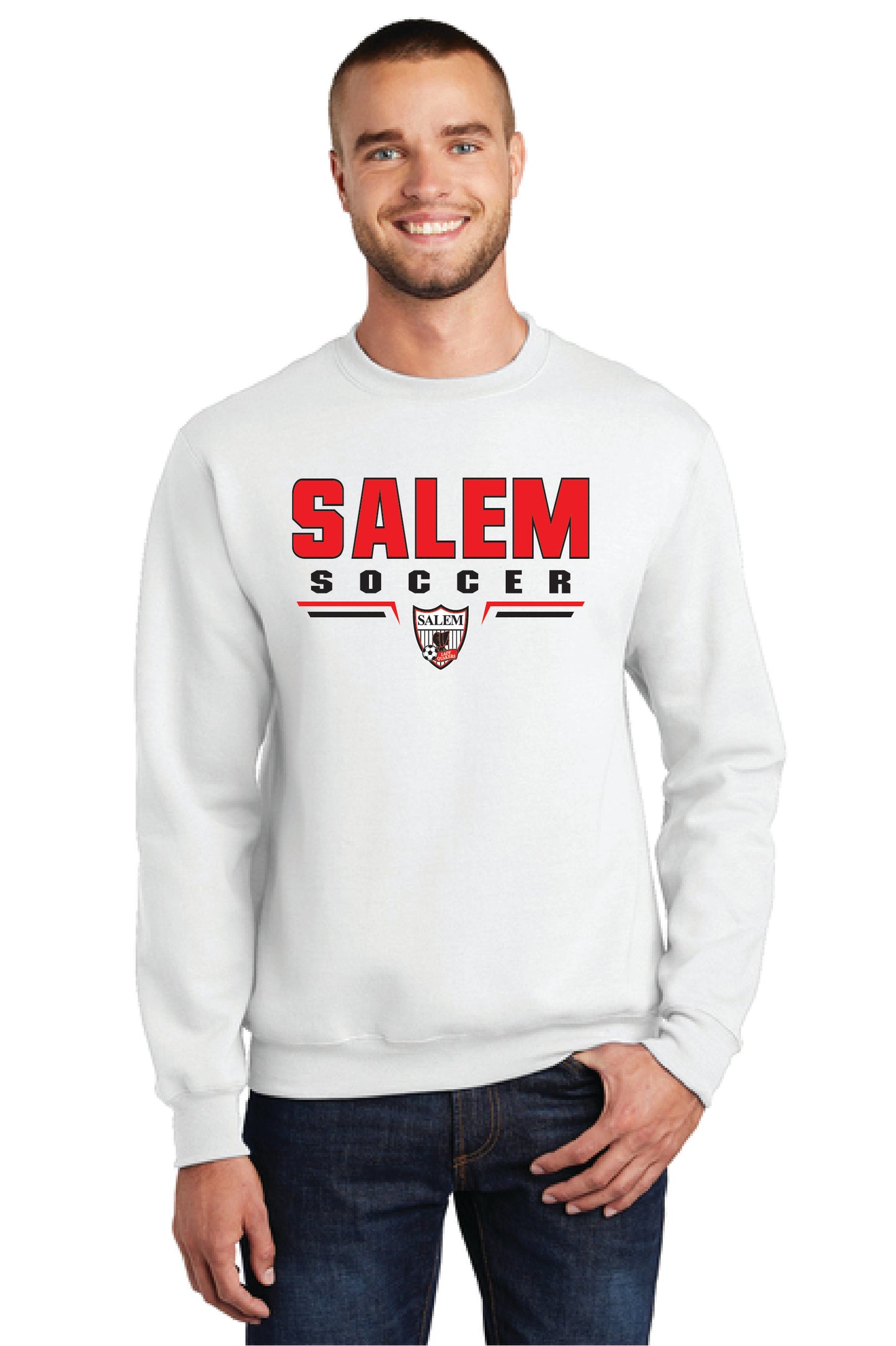 SALEM QUAKERS SOCCER Port & Company® Core Fleece Crewneck Sweatshirt 11