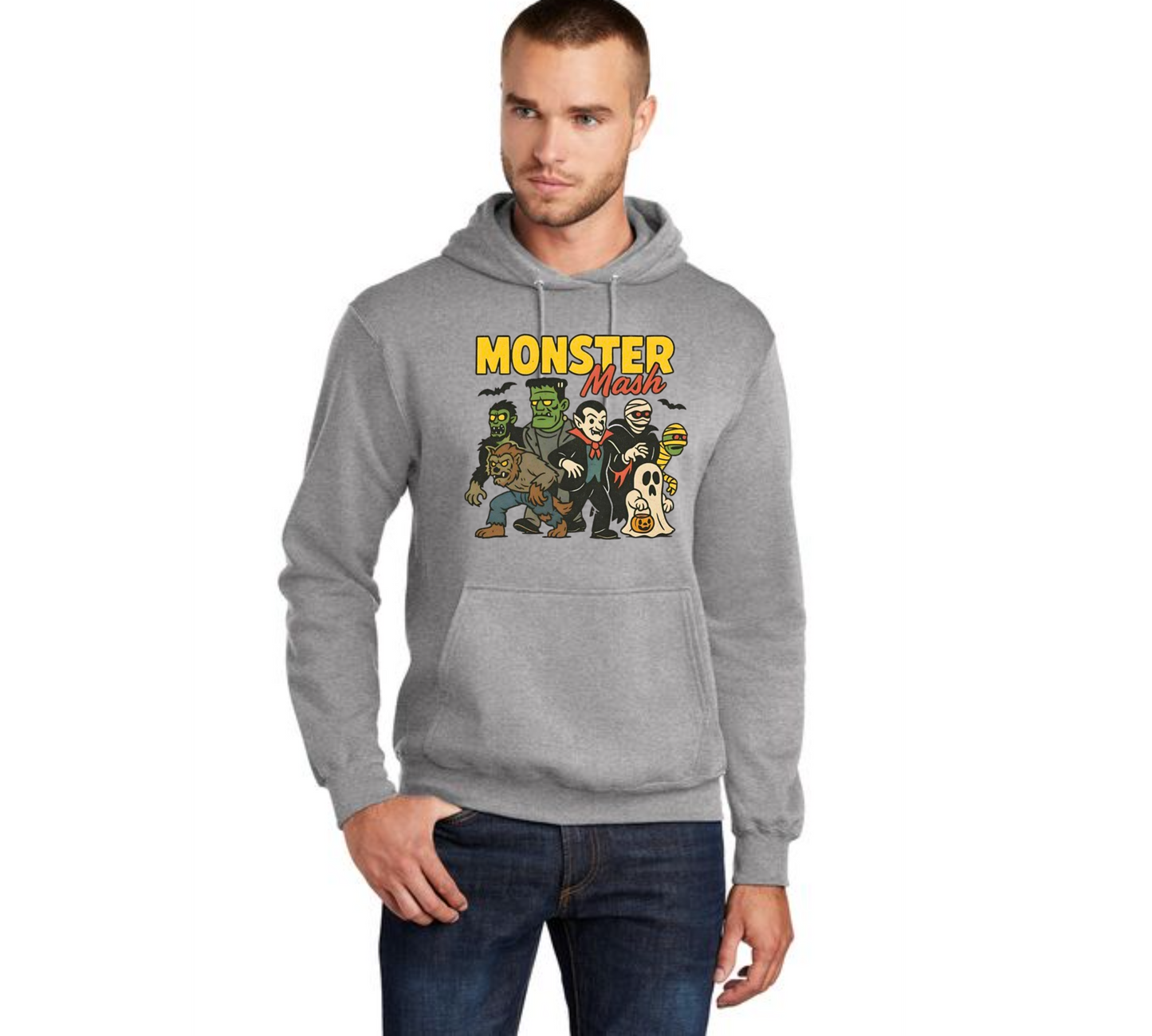 HALLOWEEN PC78H Port & Company® Core Fleece Pullover Hooded Sweatshirt HW-48
