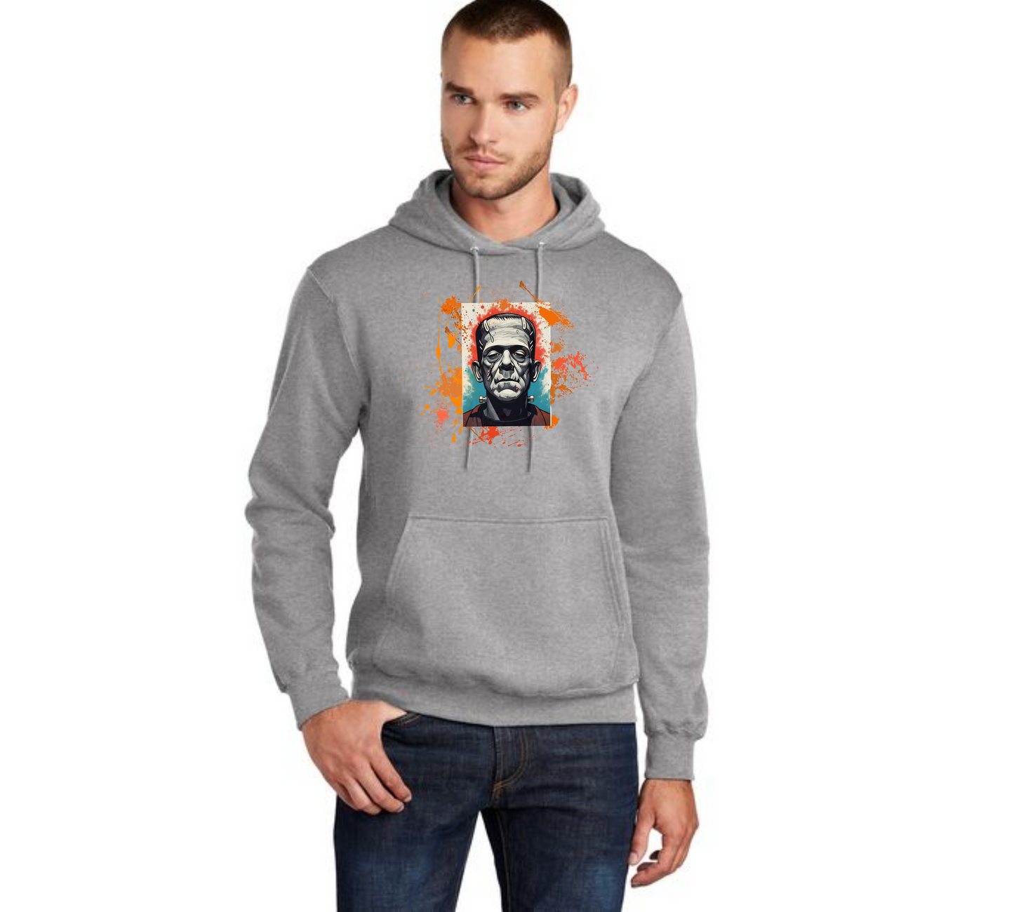 HALLOWEEN PC78H Port & Company® Core Fleece Pullover Hooded Sweatshirt HW-55
