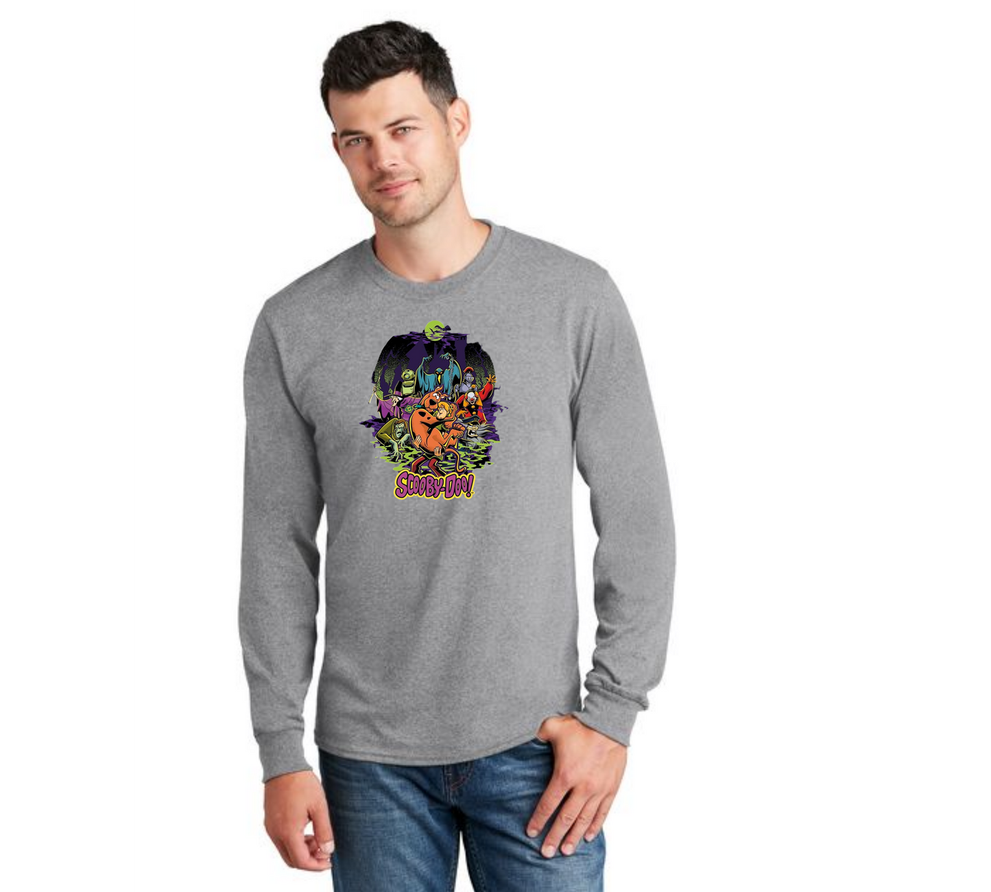 HALLOWEEN PC55LS Port & Company® Long Sleeve Core Cotton Tee HW-60