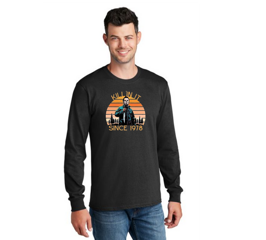 HALLOWEEN PC55LS Port & Company® Long Sleeve Core Cotton Tee HW-61