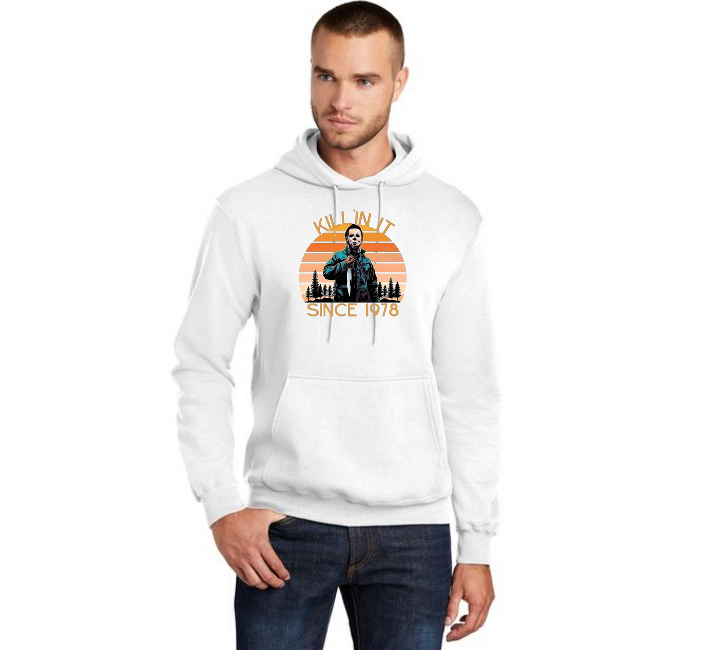 HALLOWEEN PC78H Port & Company® Core Fleece Pullover Hooded Sweatshirt HW-61
