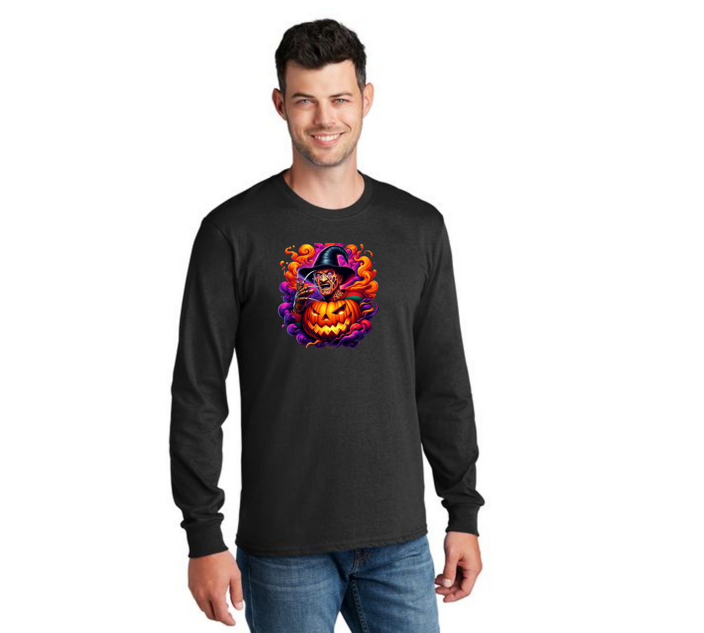 HALLOWEEN PC55LS Port & Company® Long Sleeve Core Cotton Tee HW-62