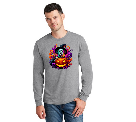 HALLOWEEN PC55LS Port & Company® Long Sleeve Core Cotton Tee HW-63