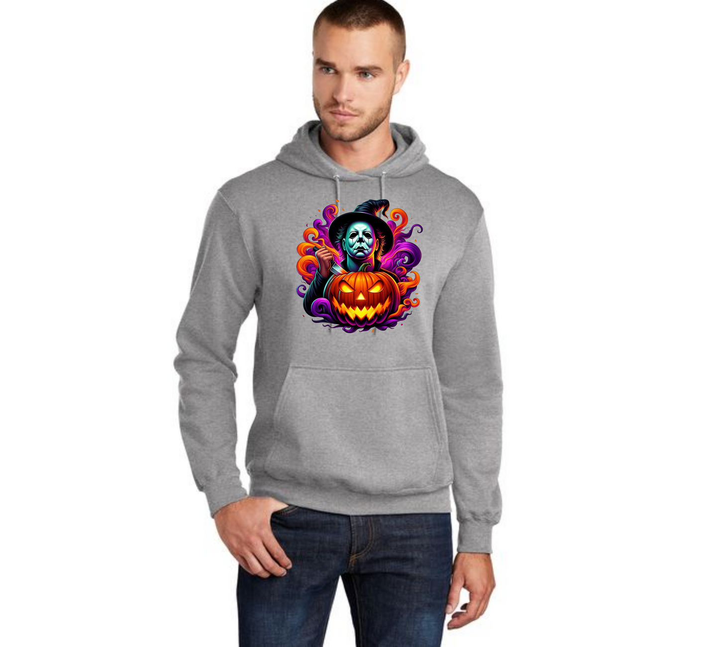 HALLOWEEN PC78H Port & Company® Core Fleece Pullover Hooded Sweatshirt HW-63