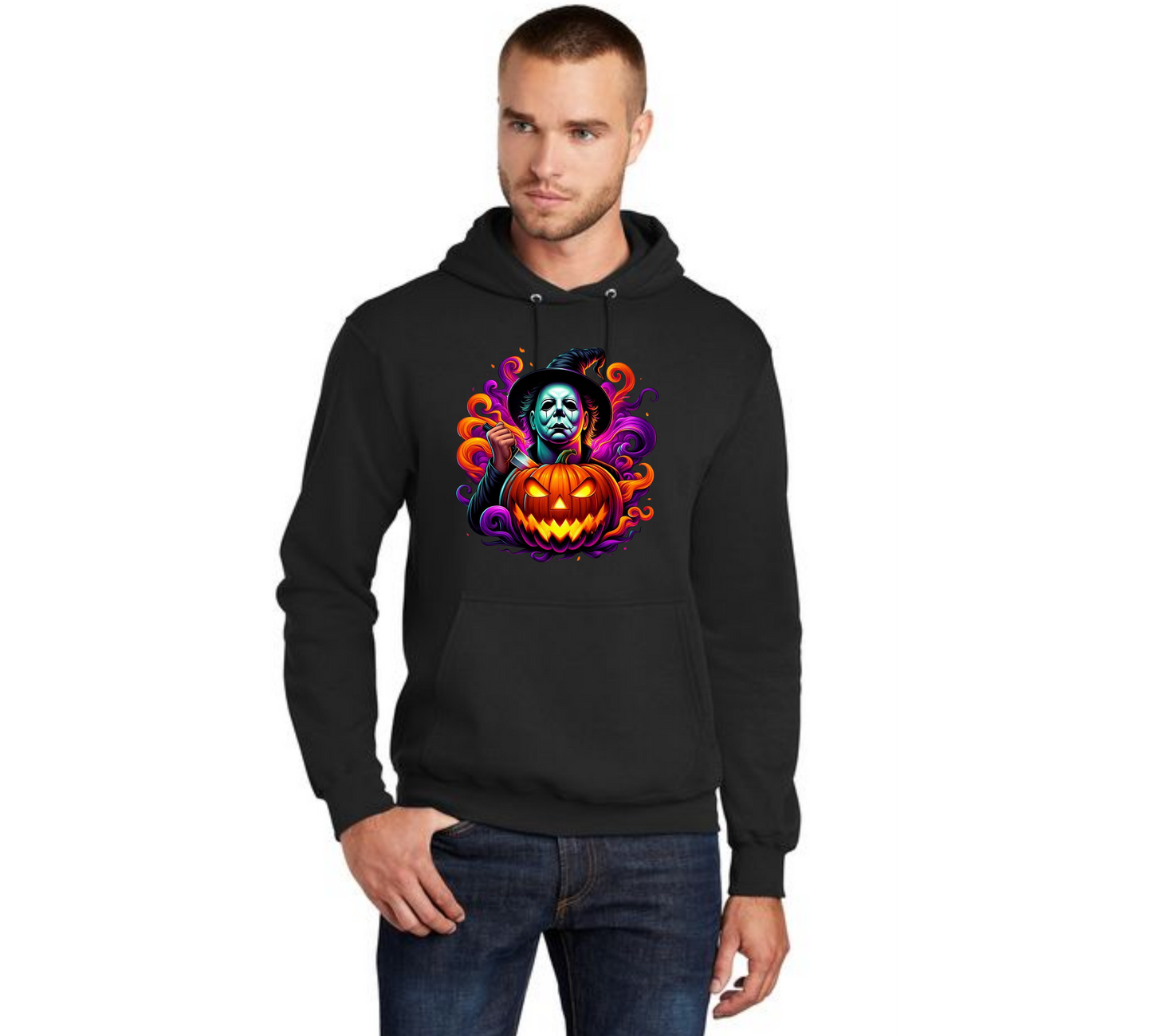 HALLOWEEN PC78H Port & Company® Core Fleece Pullover Hooded Sweatshirt HW-63