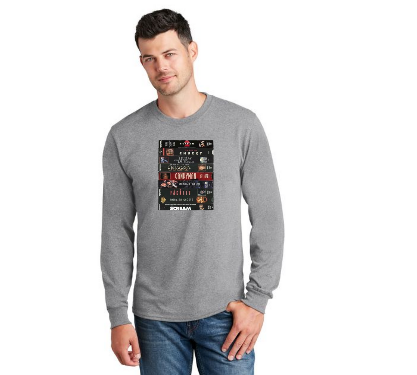 HALLOWEEN PC55LS Port & Company® Long Sleeve Core Cotton Tee HW-65