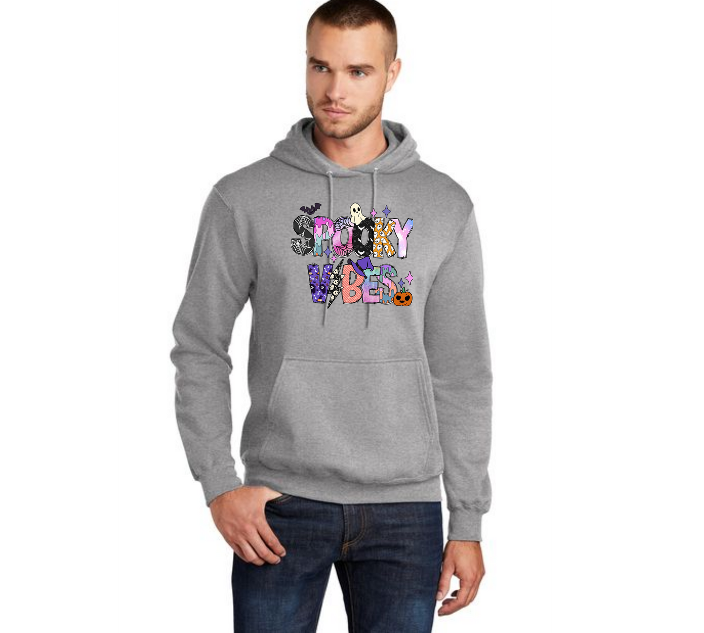 HALLOWEEN PC78H Port & Company® Core Fleece Pullover Hooded Sweatshirt HW-68