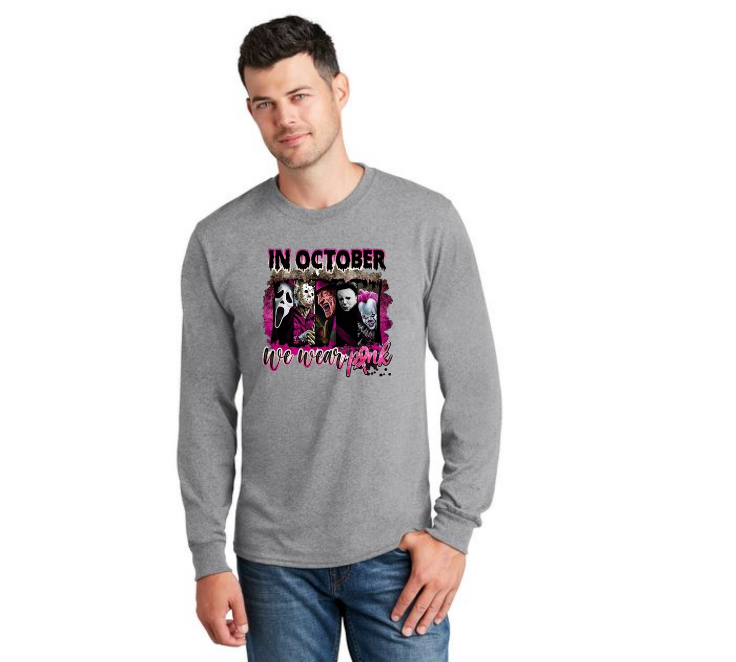 HALLOWEEN PC55LS Port & Company® Long Sleeve Core Cotton Tee HW-70