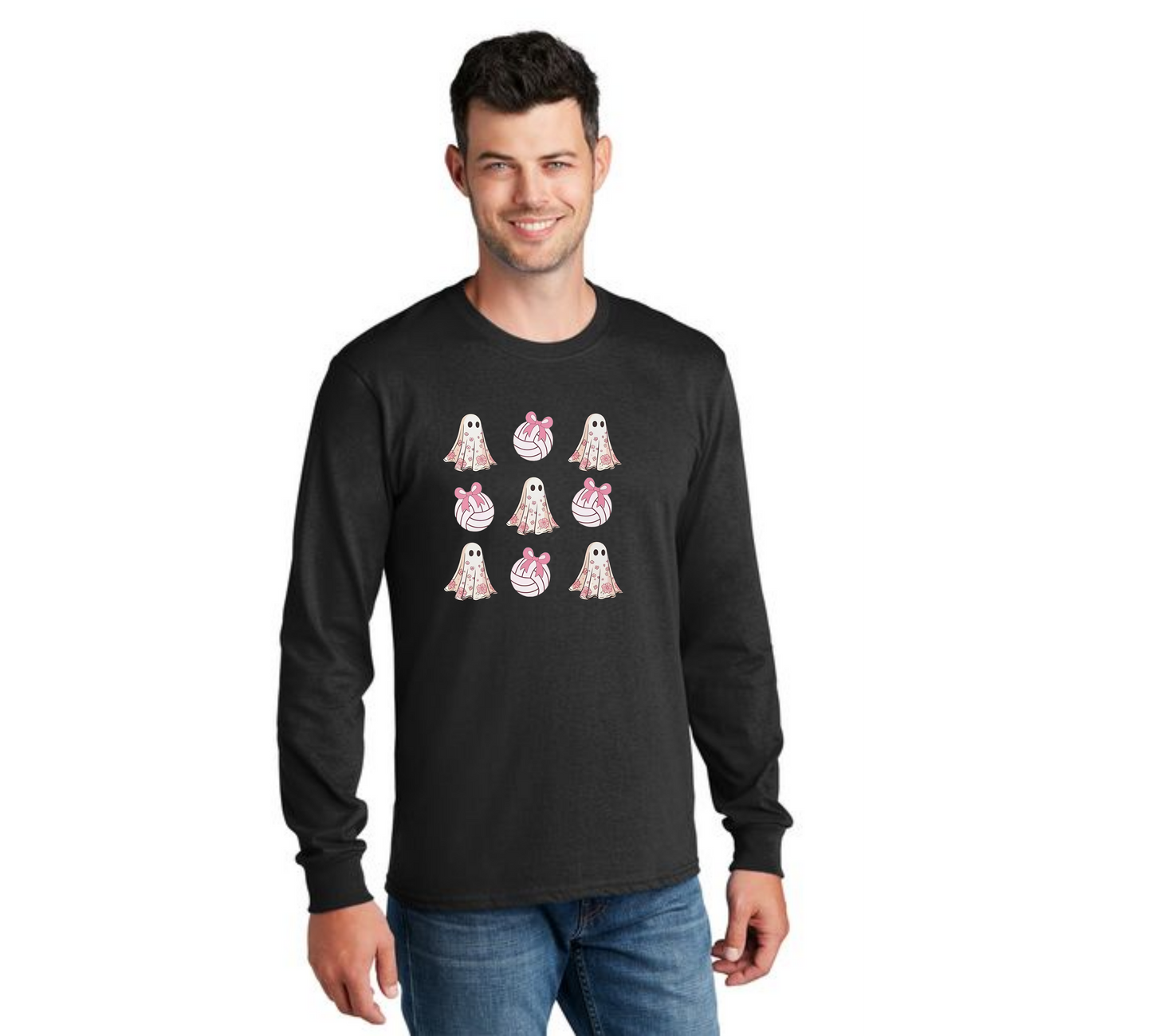 HALLOWEEN PC55LS Port & Company® Long Sleeve Core Cotton Tee HW-75