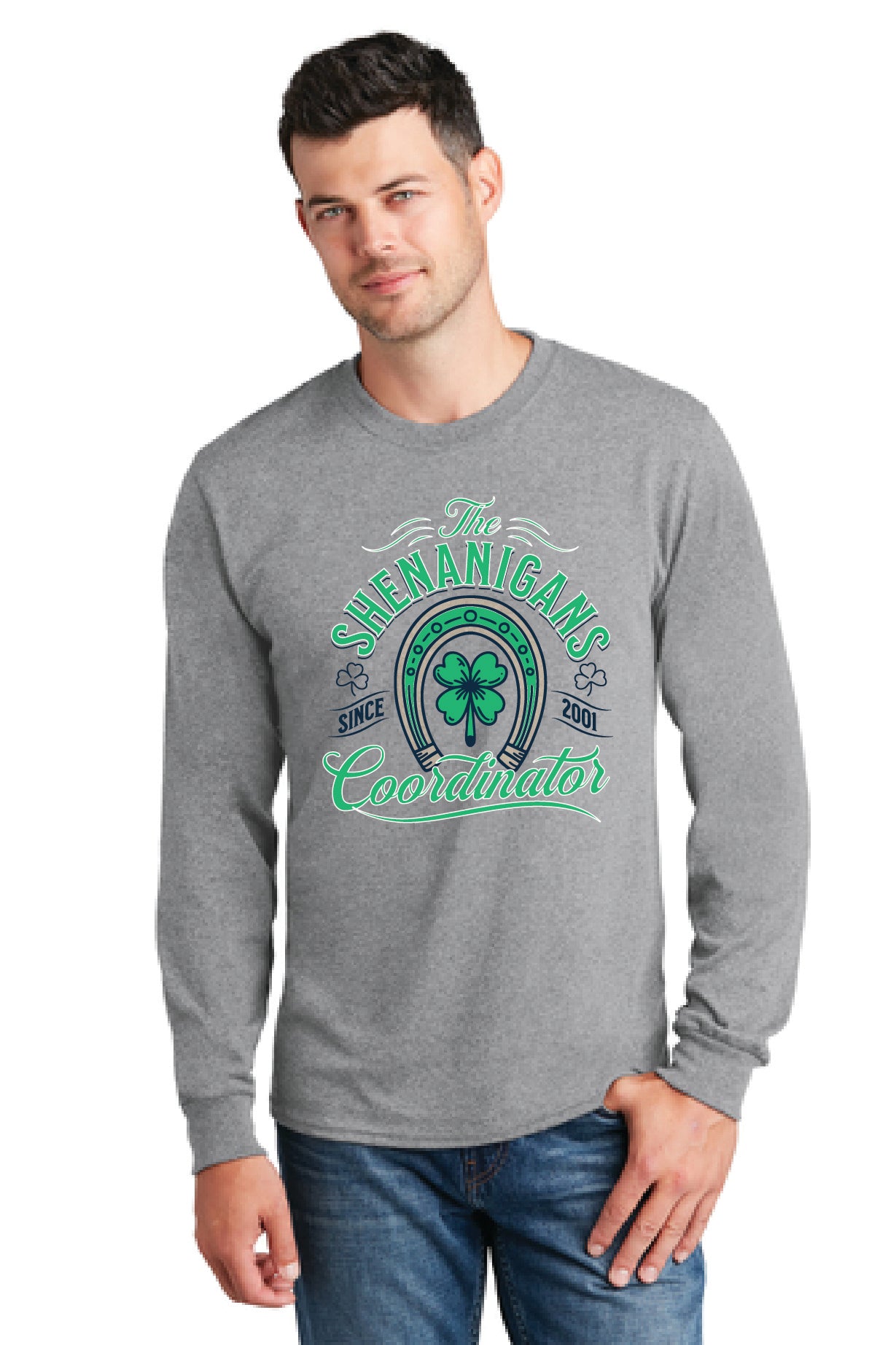 SHENANIGANS COORDINATOR Port & Company® Long Sleeve Core Cotton Tee 10