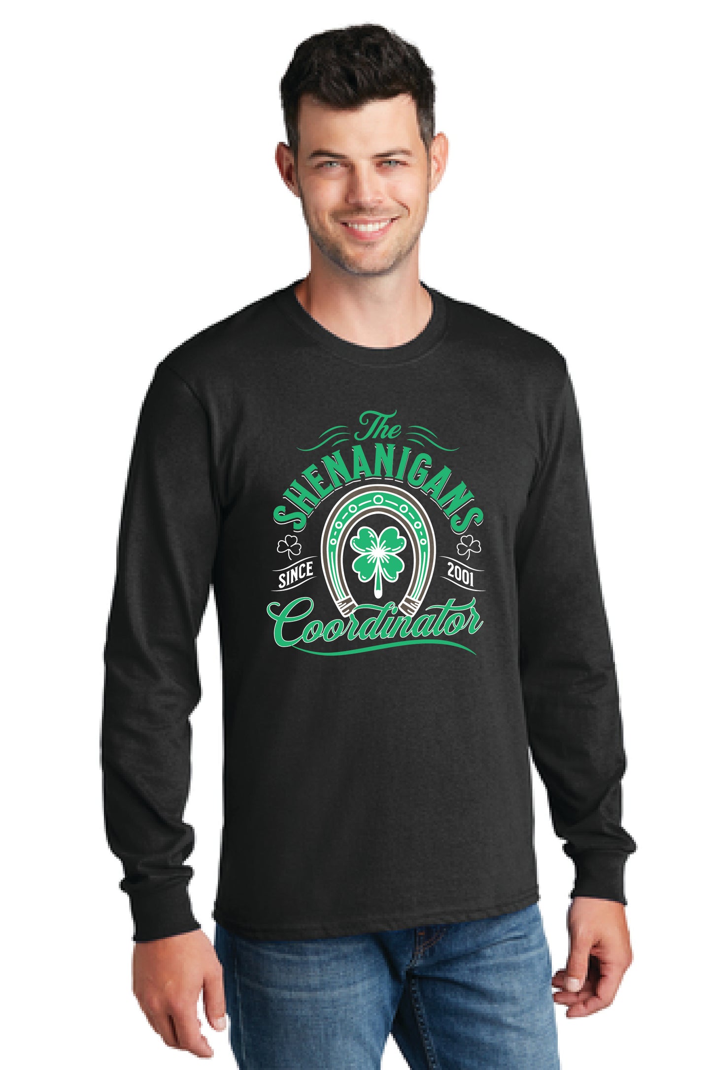 SHENANIGANS COORDINATOR Port & Company® Long Sleeve Core Cotton Tee 10