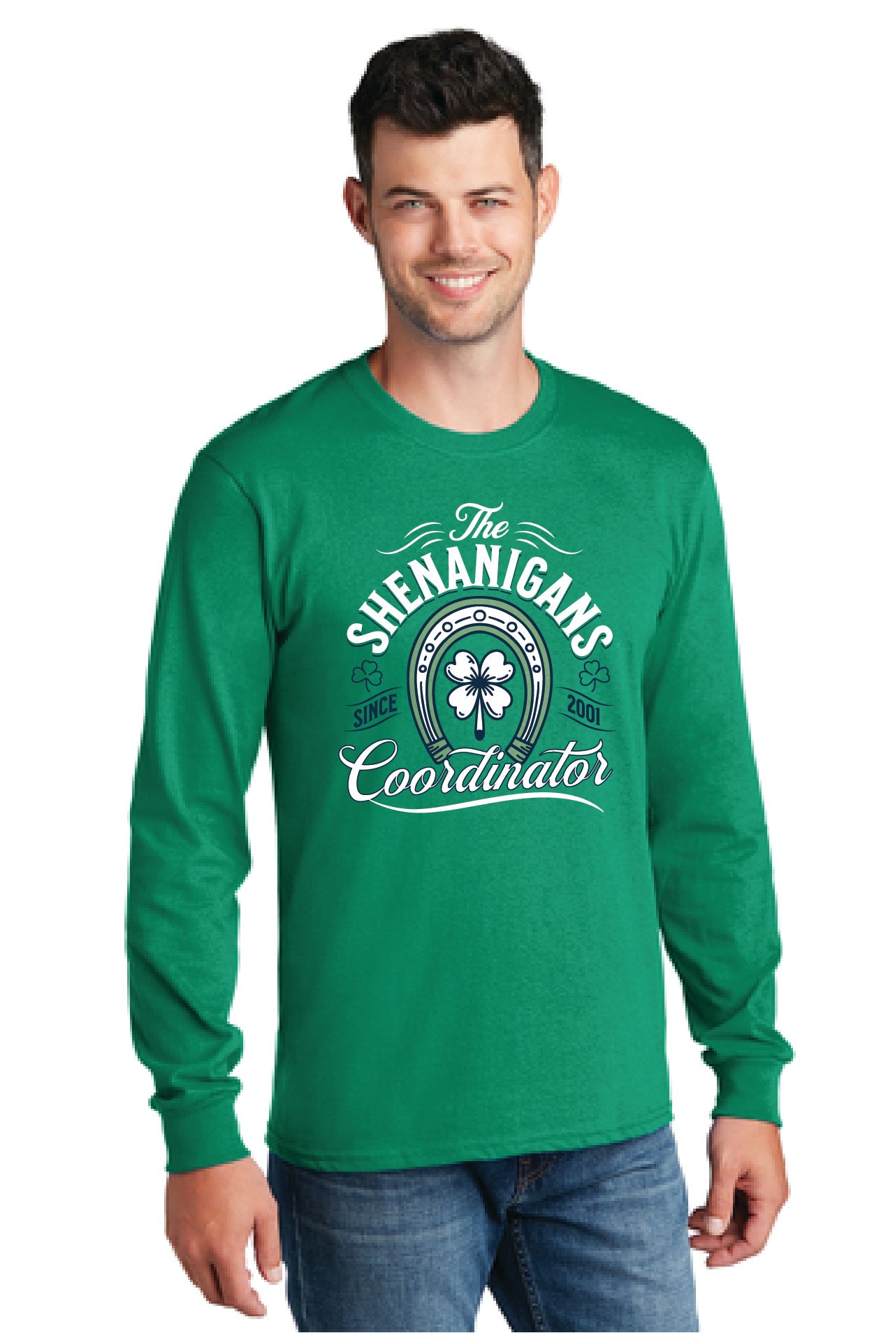 SHENANIGANS COORDINATOR Port & Company® Long Sleeve Core Cotton Tee 10