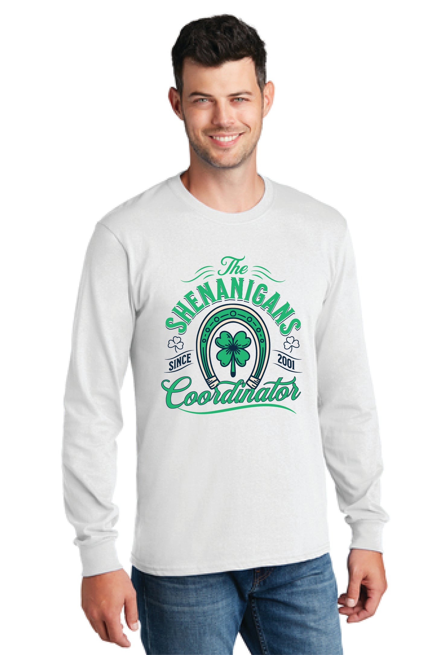 SHENANIGANS COORDINATOR Port & Company® Long Sleeve Core Cotton Tee 10