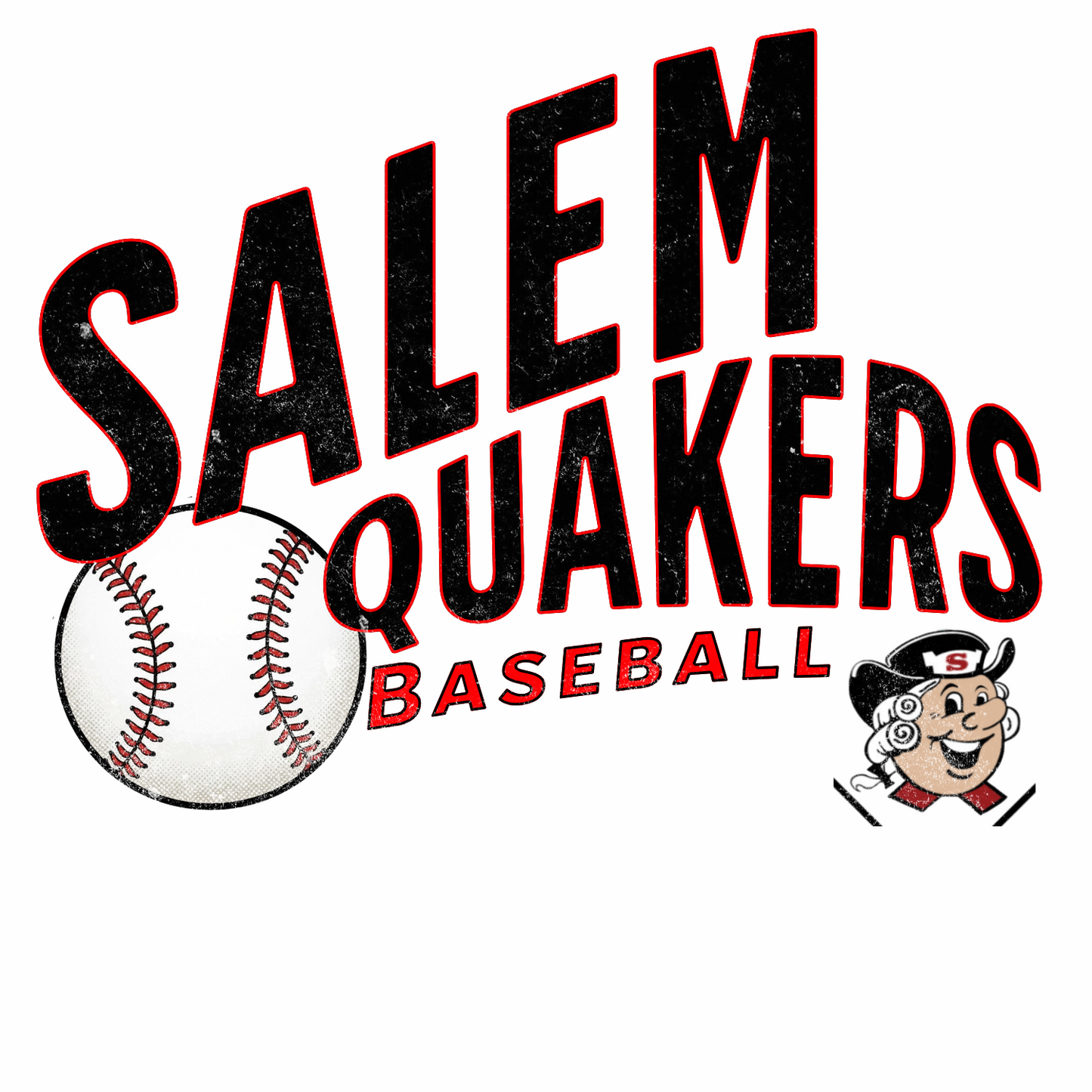 SALEM QUAKERS BASEBALL 64000 Gildan Softstyle® T-Shirt 16