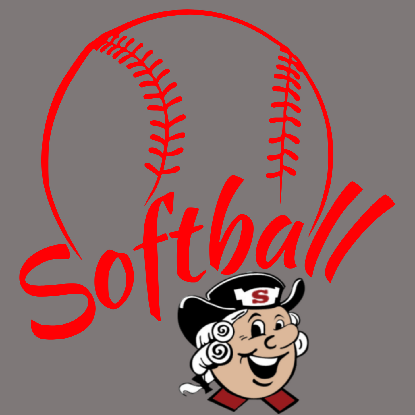 SALEM QUAKERS SOFTBALL PC54LS Port & Company® Long Sleeve Core Cotton Tee 21