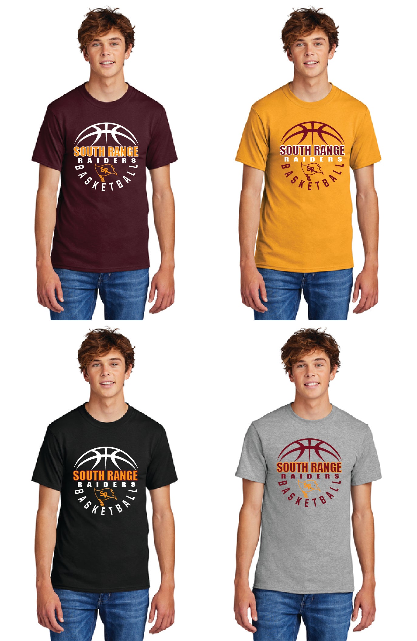 SOUTH RANGE RAIDERS BASKETBALL PC55 Port & Company® Core Blend Tee 1