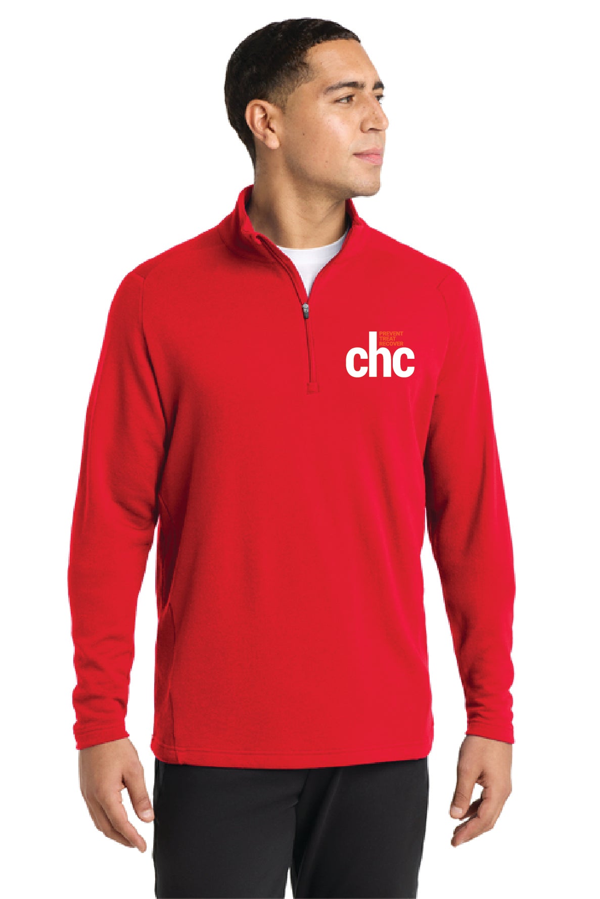 ST273 Sport-Tek® Lightweight French Terry 1/4-Zip Pullover EMB CHC-25