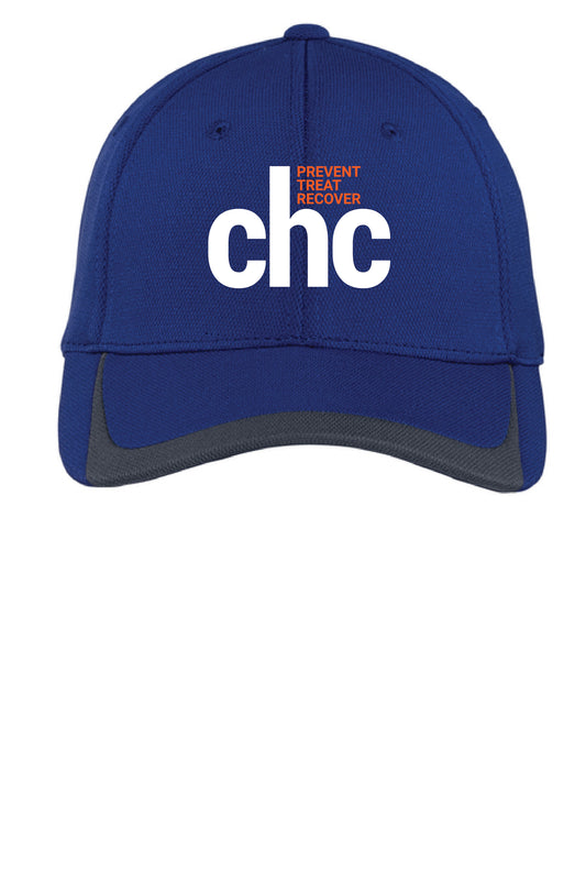 STC24  Sport-Tek® Pique Colorblock Cap EMB CHC-39