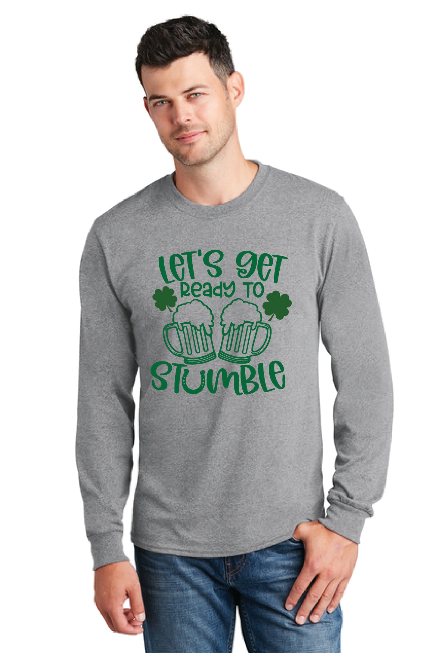 READY TO STUMBLE PC54LS Port & Company® Long Sleeve Core Cotton Tee 23