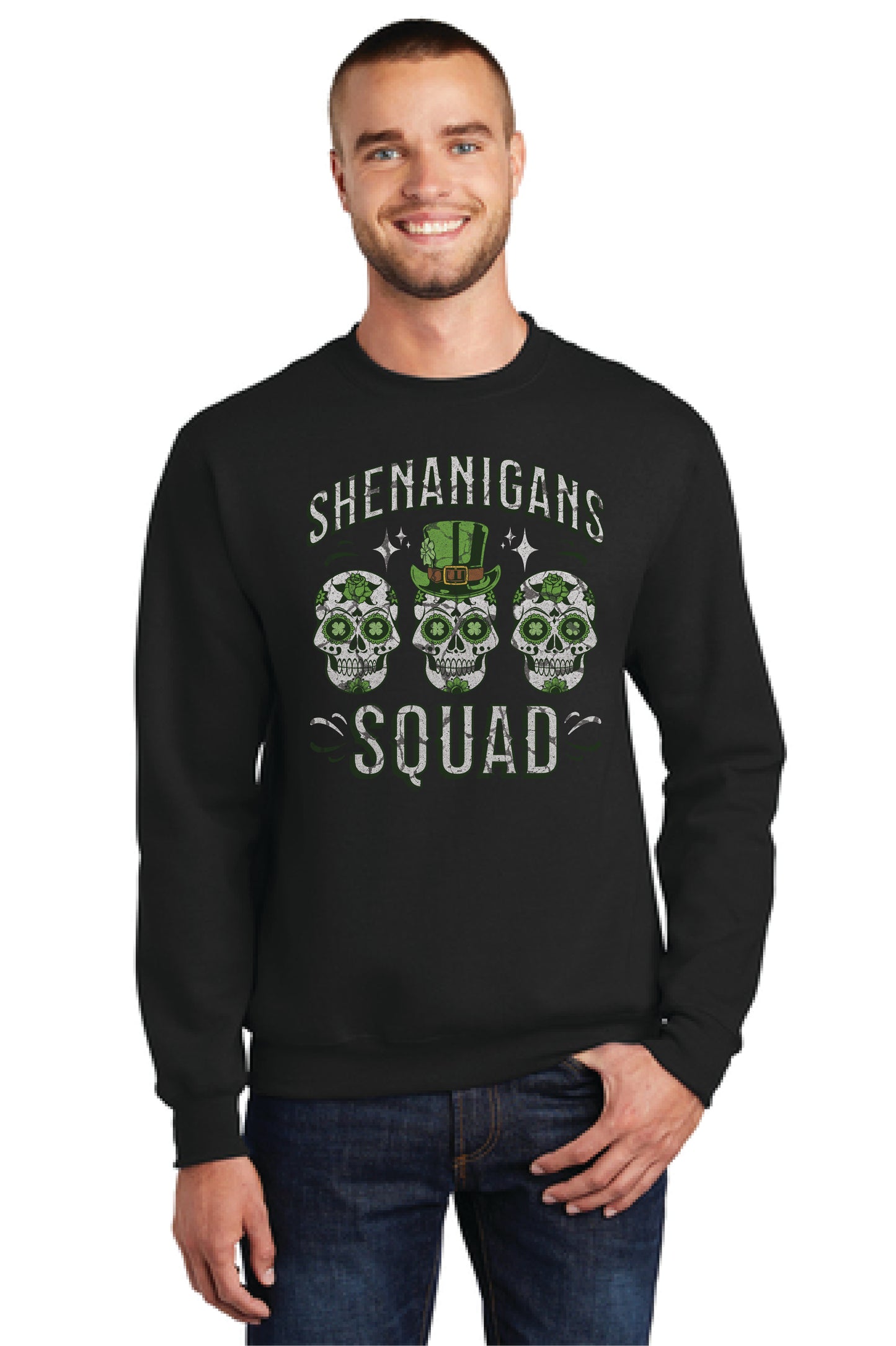 SHENANIGANS SQUAD PC78 Port & Company® Core Fleece Crewneck Sweatshirt 11