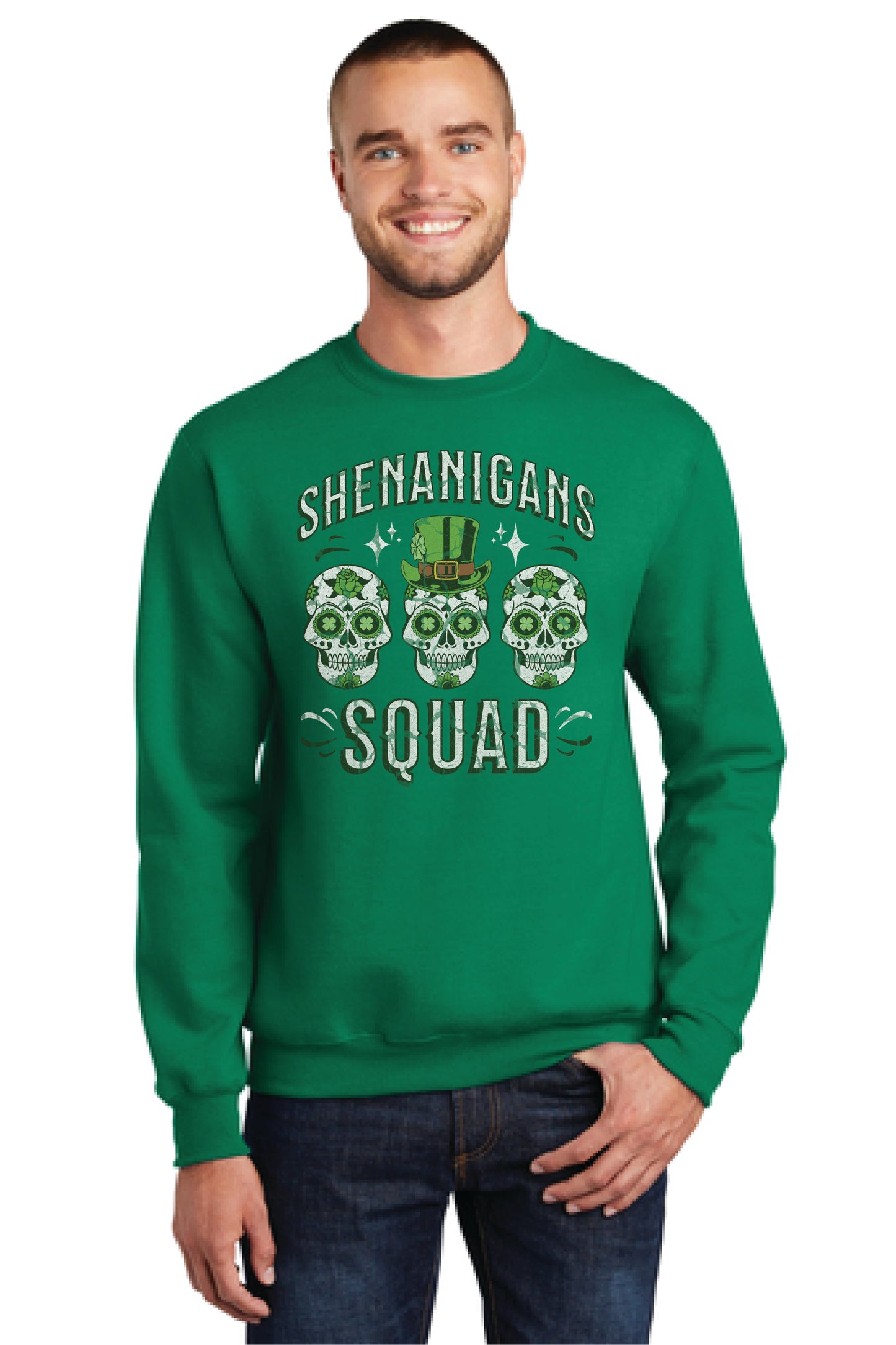 SHENANIGANS SQUAD PC78 Port & Company® Core Fleece Crewneck Sweatshirt 11