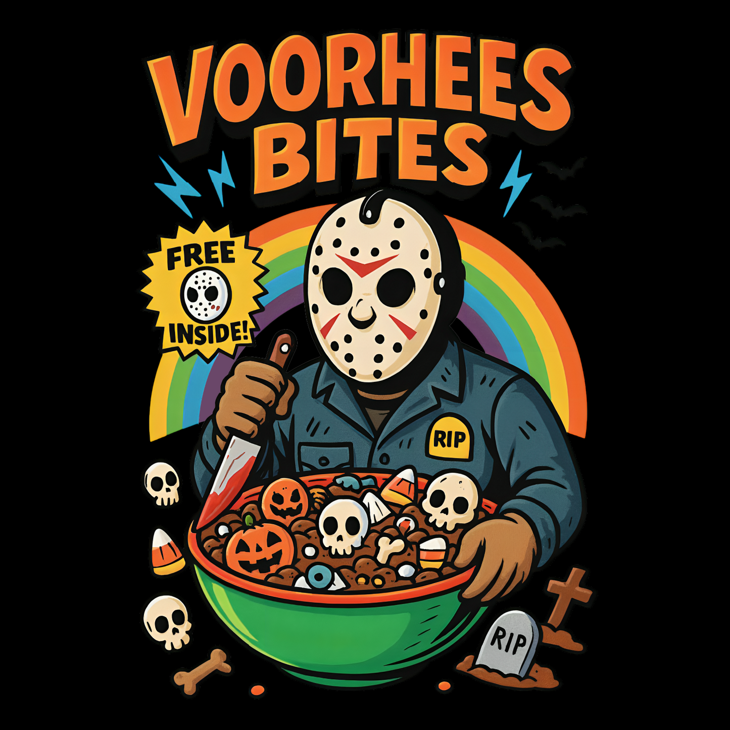 HALLOWEEN VOORHEES BITES DM130 District ® Perfect Tri Tee HW-7
