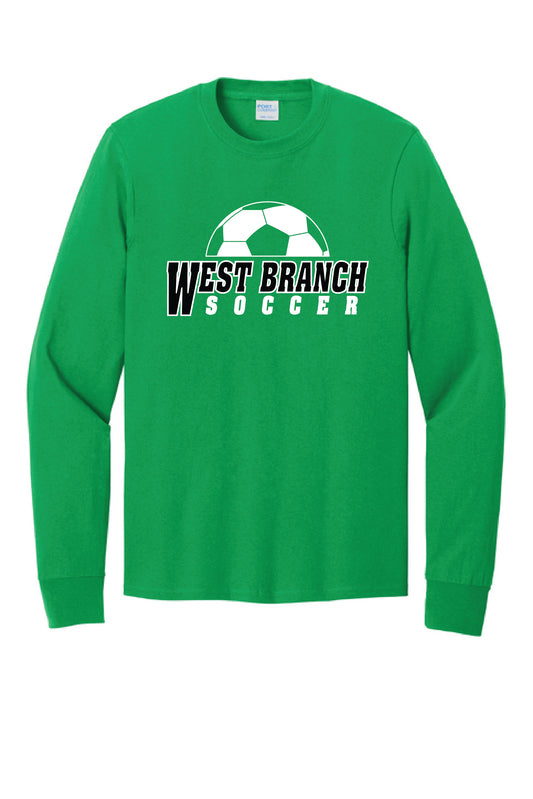 WB SOCCER PC54LS Port & Co® Long Sleeve Core Cotton Tee 1