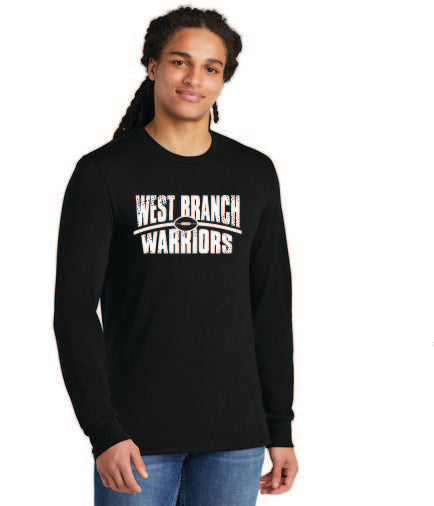 West Branch Football PC55LS  Port & Company® Long Sleeve Core Blend Tee 1 ( Screen Print )