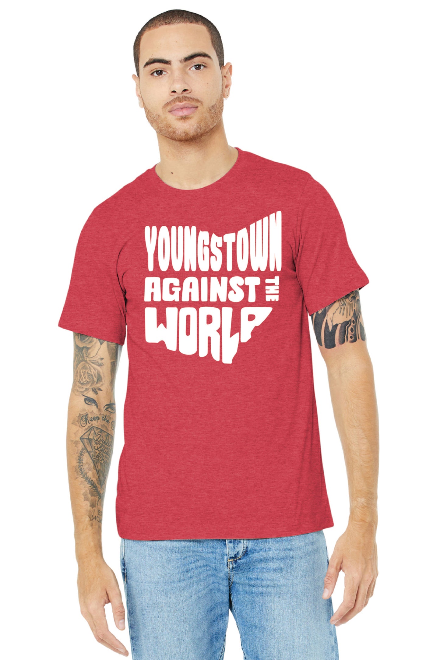 YOUNGSTOWN AGAINST THE WORLD BC3001 BELLA+CANVAS ® Unisex Jersey Short Sleeve Tee 3