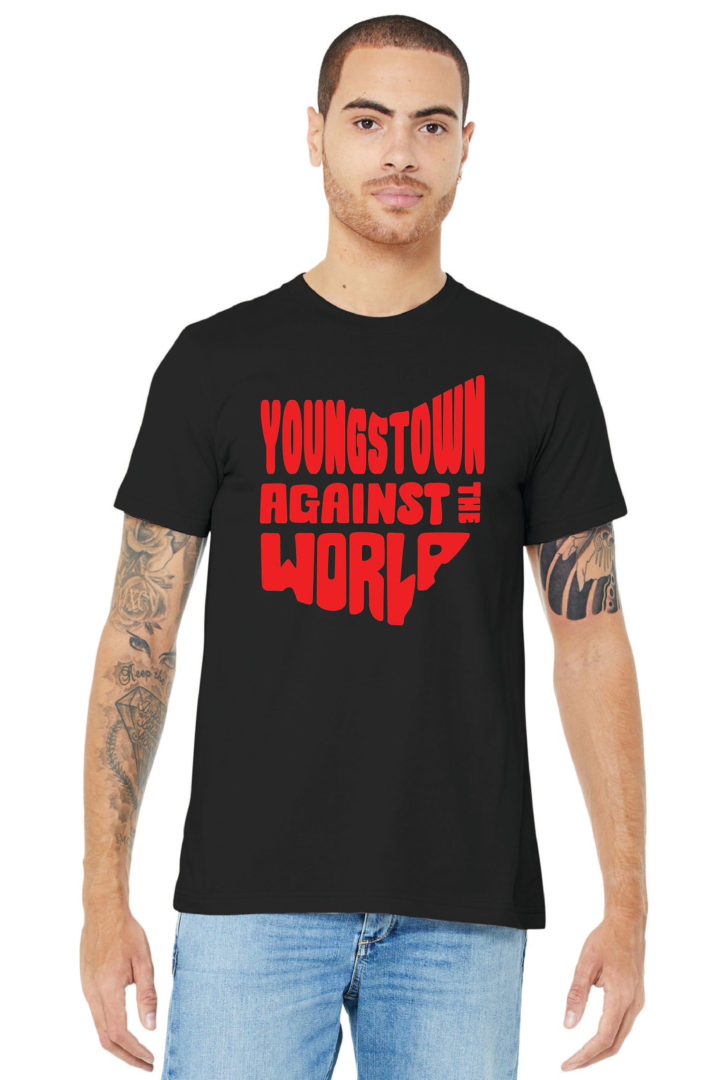 YOUNGSTOWN AGAINST THE WORLD BC3001 BELLA+CANVAS ® Unisex Jersey Short Sleeve Tee 3