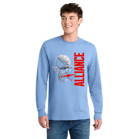 ALLIANCE AVIATORS Basketball PC55LS Port & Company® Long Sleeve Core Blend Tee 5
