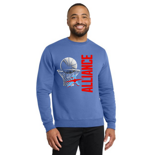 ALLIANCE AVIATORS Basketball PC78 Port & Company® Core Fleece Crewneck Sweatshirt 5