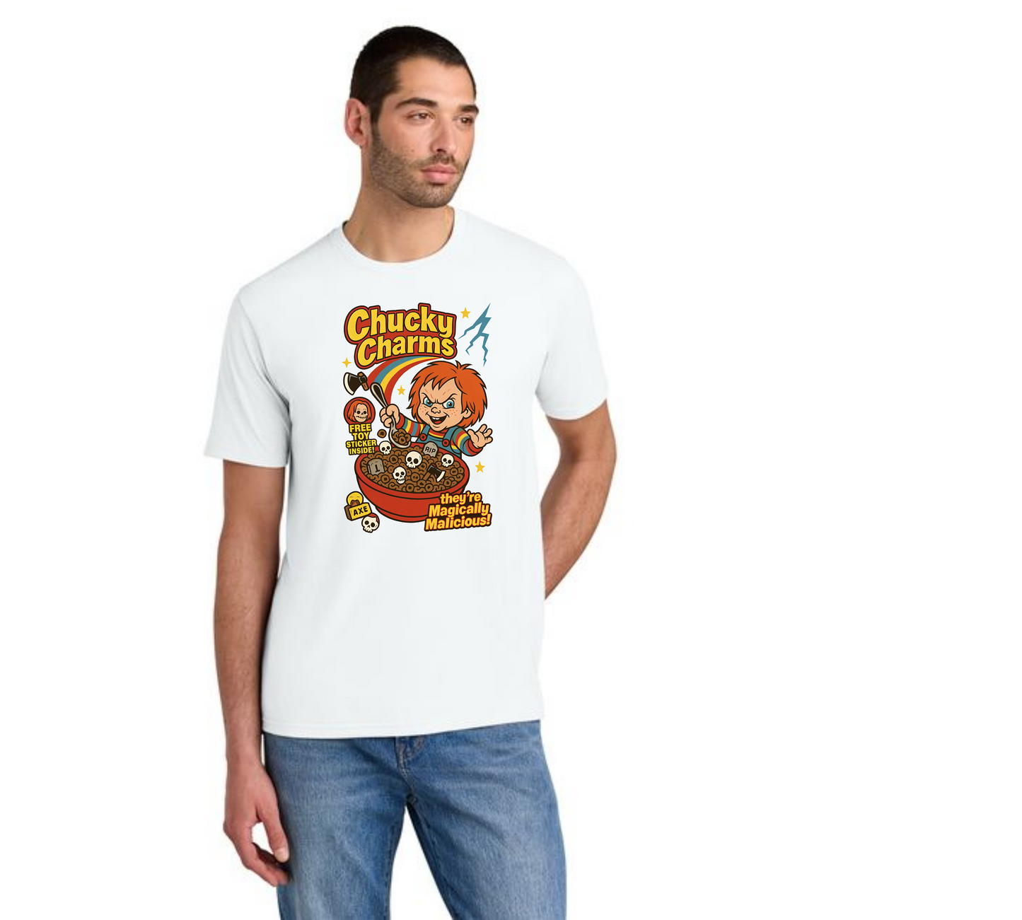 HALLOWEEN CHUCKY CHARMS DM130 District ® Perfect Tri Tee HW-1