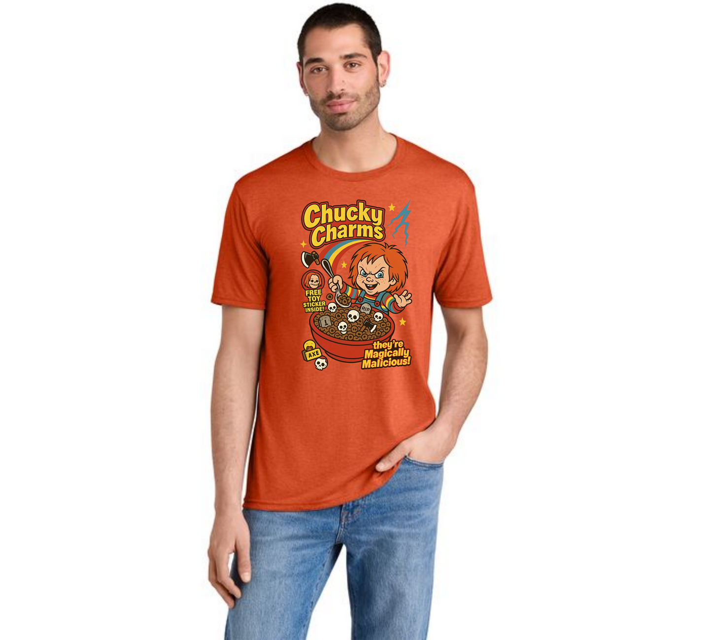 HALLOWEEN CHUCKY CHARMS DM130 District ® Perfect Tri Tee HW-1