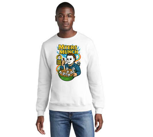 HALLOWEEN MYERS MUNCH Port & Company® Core Fleece Crewneck Sweatshirt HW-3