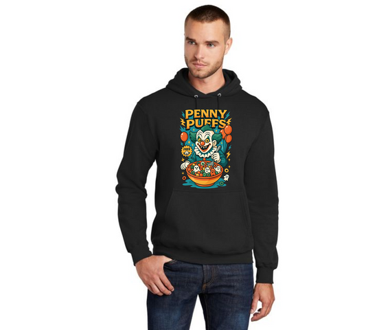 HALLOWEEN PENNY PUFFS PC78H Port & Company® Core Fleece Pullover Hooded Sweatshirt HW-4