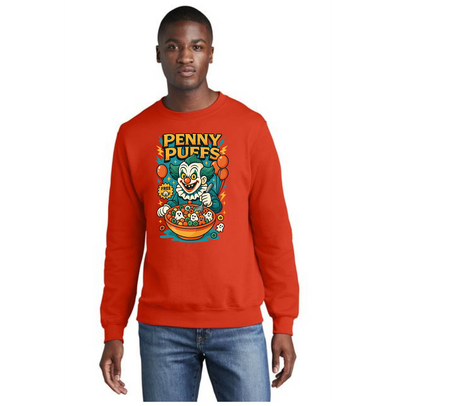 HALLOWEEN PENNY PUFFS Port & Company® Core Fleece Crewneck Sweatshirt HW-4