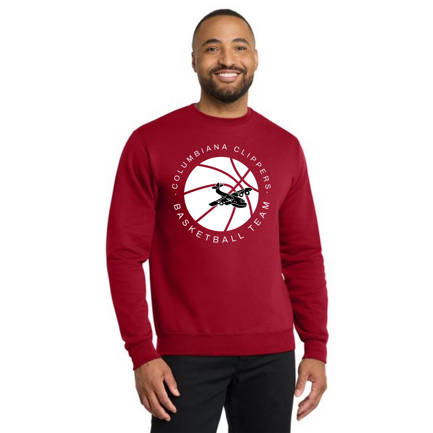 Columbiana Clippers Basketball PC78 Port & Company® Core Fleece Crewneck Sweatshirt 6