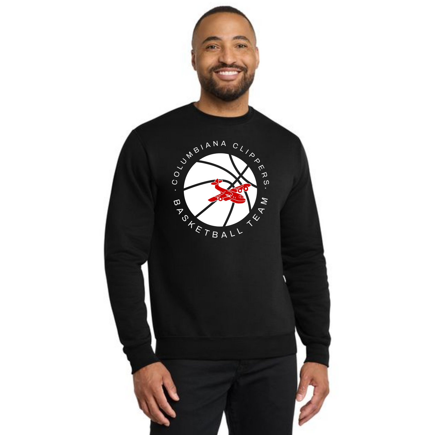 Columbiana Clippers Basketball PC78 Port & Company® Core Fleece Crewneck Sweatshirt 6