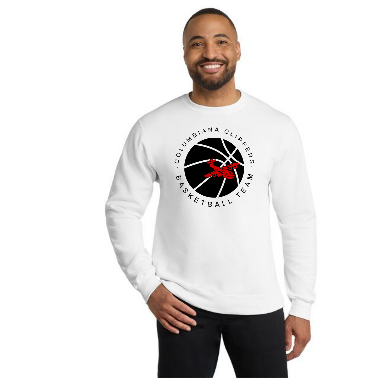 Columbiana Clippers Basketball PC78 Port & Company® Core Fleece Crewneck Sweatshirt 6