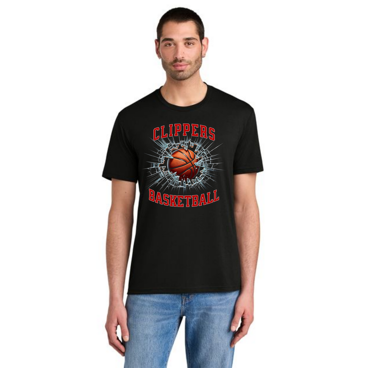Columbiana Clippers Basketball PC55 Port & Company® Core Blend Tee 7