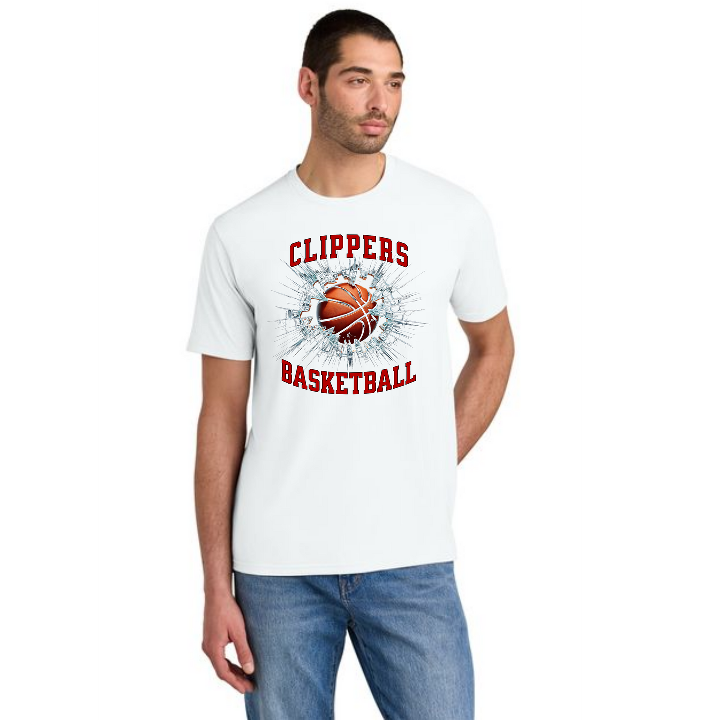 Columbiana Clippers Basketball PC55 Port & Company® Core Blend Tee 7