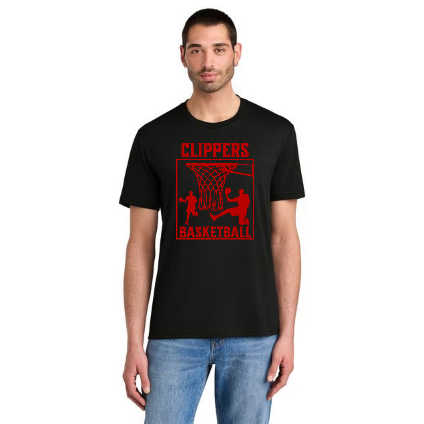 Columbiana Clippers Basketball PC55 Port & Company® Core Blend Tee 8