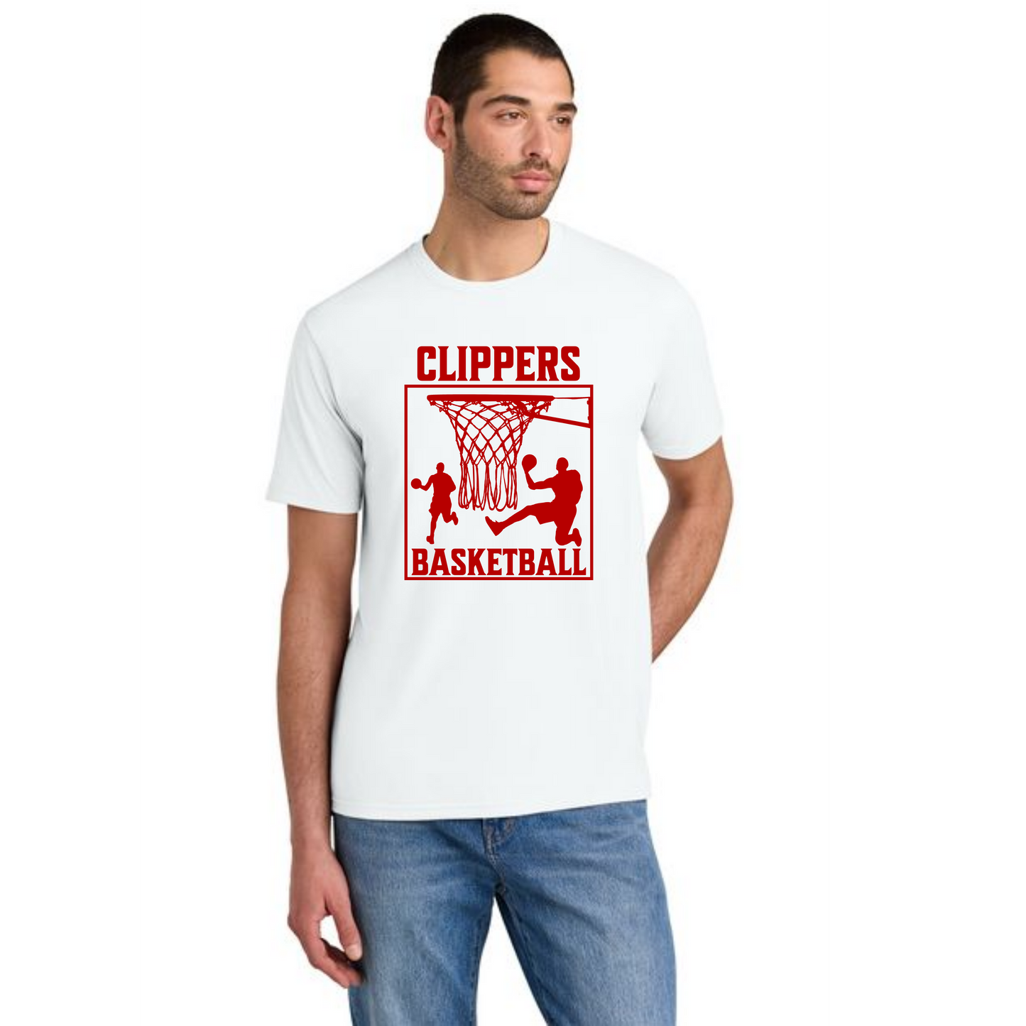 Columbiana Clippers Basketball PC55 Port & Company® Core Blend Tee 8