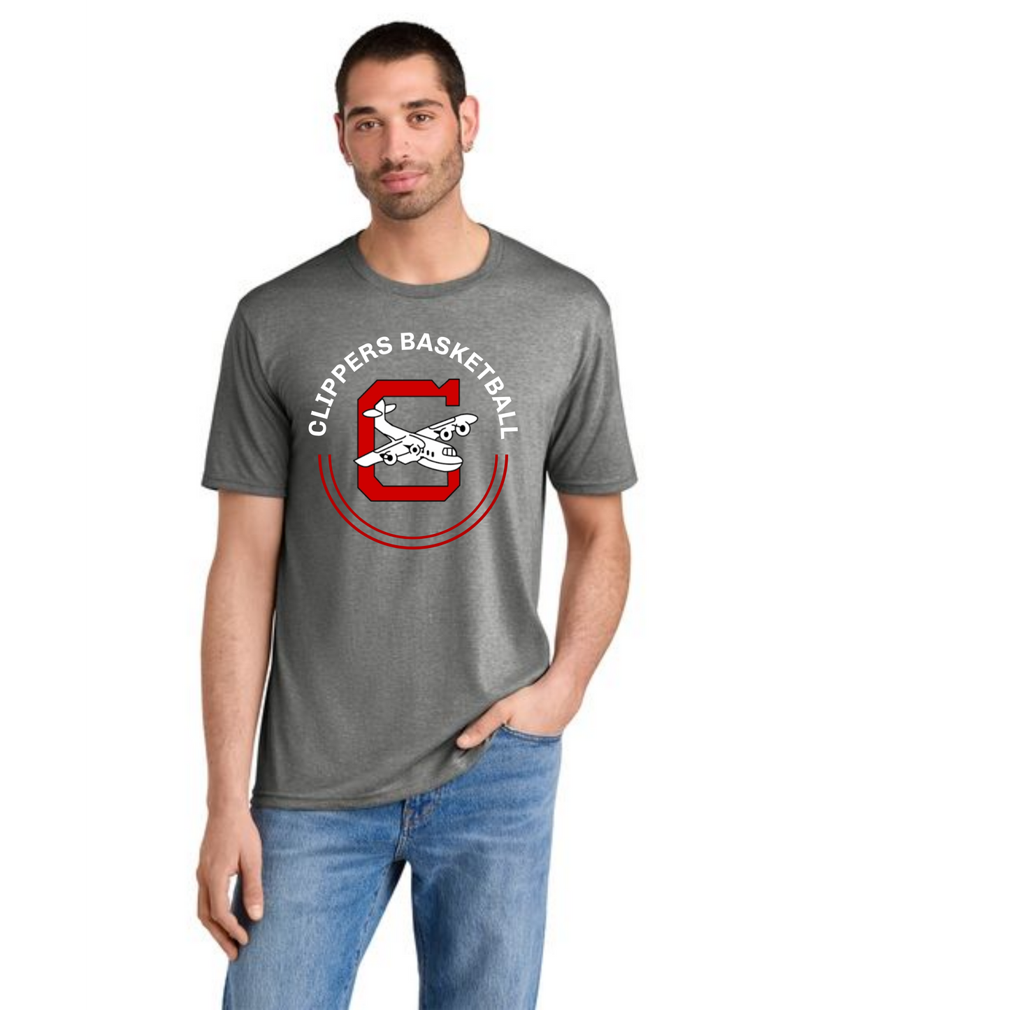 Columbiana Clippers Basketball PC55 Port & Company® Core Blend Tee 9